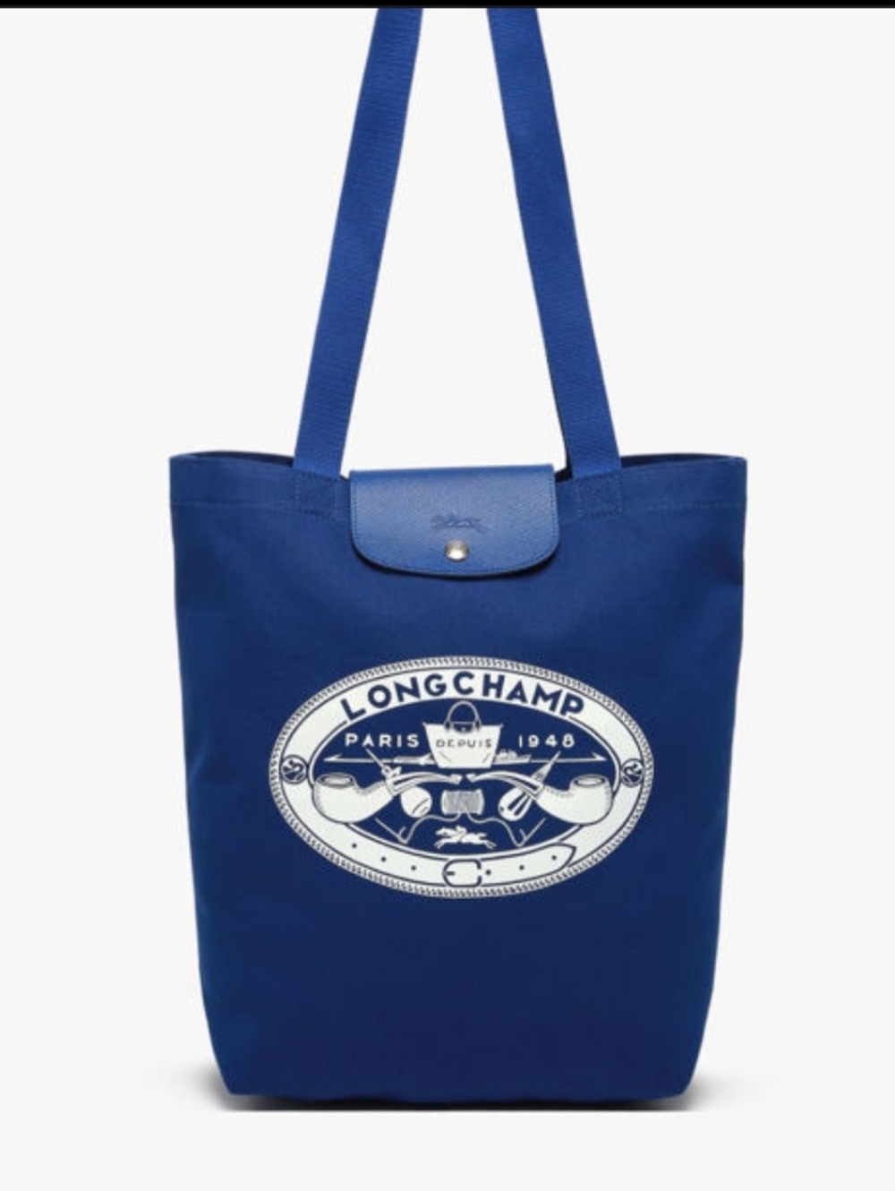 Longchamp Constatin Limited Edition Cobalt Blue Tote Nwt